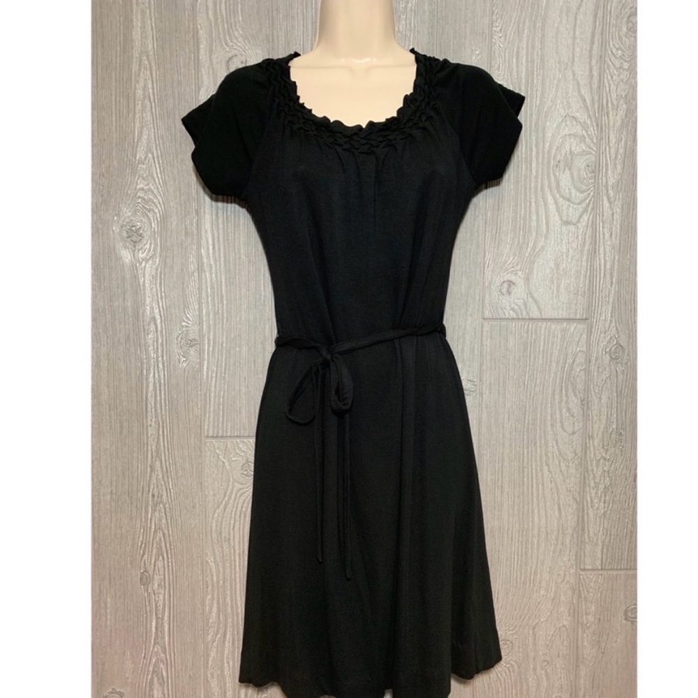 Talbots Stretch Knit Belted Dress Petite P